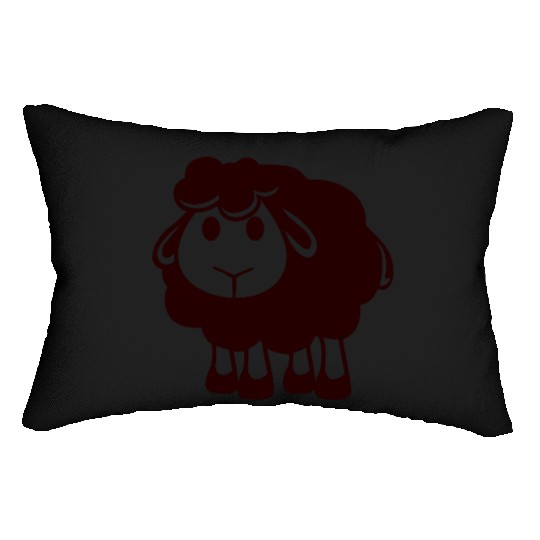 Black Sheep Small Cute Cute Lamb Cool Comic Sweet Lumbar Pillows