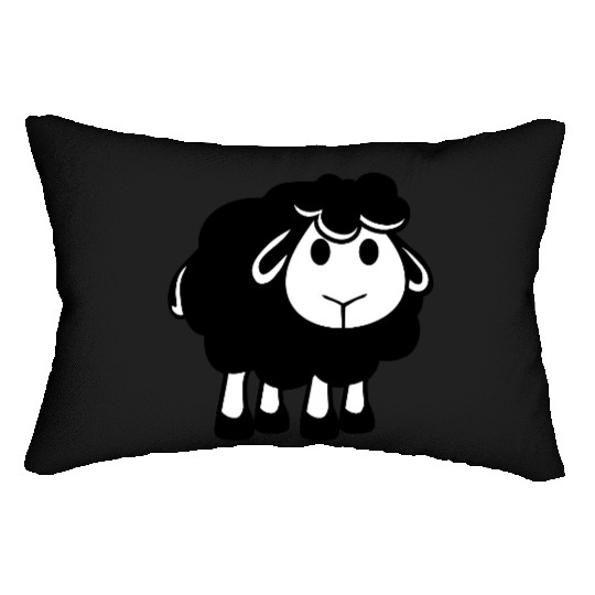 Black Sheep Small Cute Cute Lamb Cool Comic Sweet Lumbar Pillows