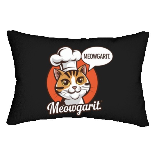 Meowgarit the Chef Lumbar Pillows