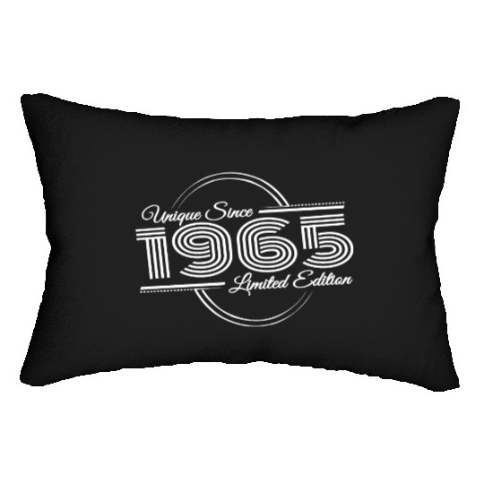 60th Birthday Retro 1965 Limited Edition Lumbar Pillows