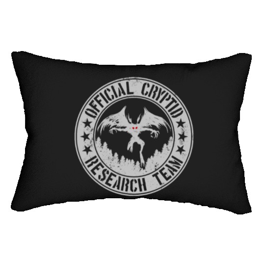 Official Cryptid Research Team | Cryptids Mothman Lumbar Pillows