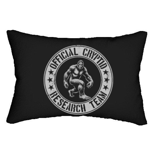 Official Cryptid Research Team Cryptids Sasquatch Lumbar Pillows