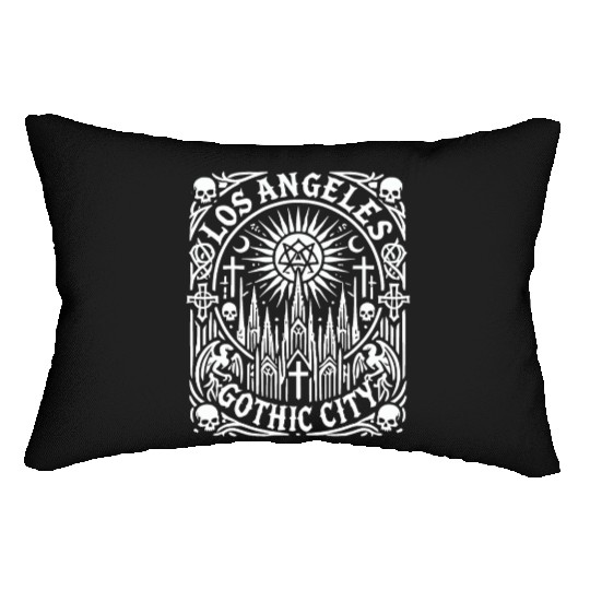 Los Angeles Gothic City Lumbar Pillows