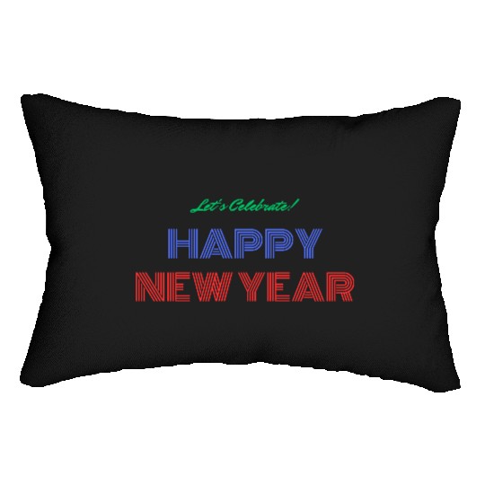 cheers to new year. Lumbar Pillows happy New year Unisex