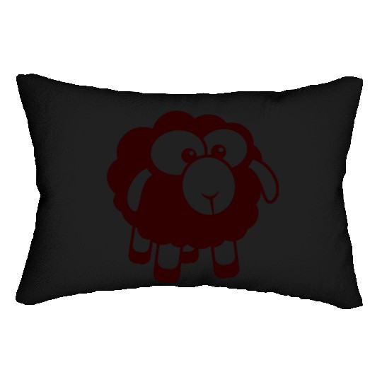 Black Sheep Small Cute Cute Lamb Cool Comic Sweet Lumbar Pillows