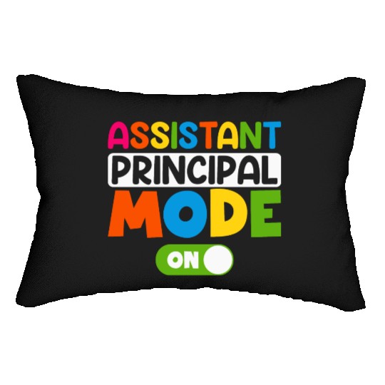 Assistant Principal Mode On 100 days of school Lumbar Pillows