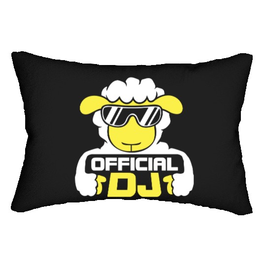 Sheep Official Dj Sunglasses Party Lamb Music Cool Lumbar Pillows