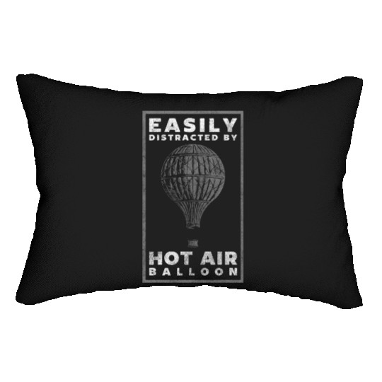 Hot Air Balloon Clouds Lumbar Pillows