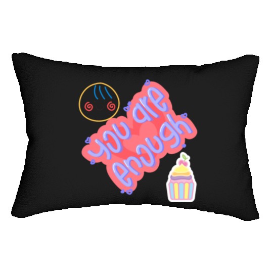 Truly you are enough for me-design by shahishop Lumbar Pillows