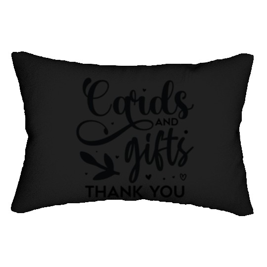 Cards And Gifts Thank You Lumbar Pillows
