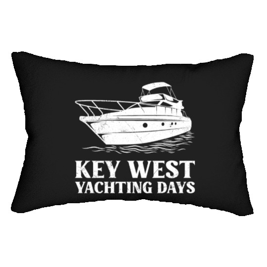 KEY-WEST YACHTING DAYS Florida Keys Sunshine-State Lumbar Pillows