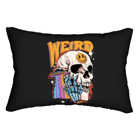 weird vibes Lumbar Pillows