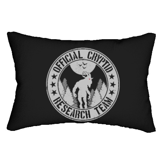 Cryptid Research Team | Aliens Cryptids Goatman Lumbar Pillows