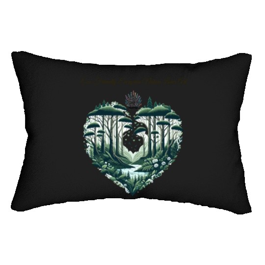 Evergreen Nature Lover Art Lumbar Pillows