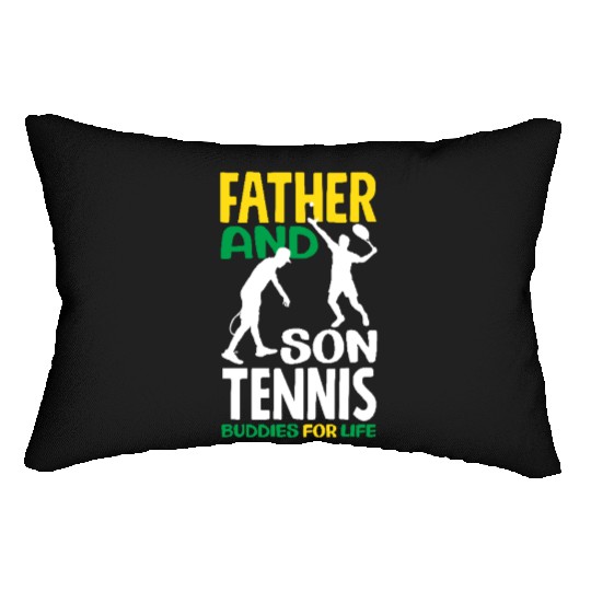 Father And Son Tennis Buddies For Life Lumbar Pillows
