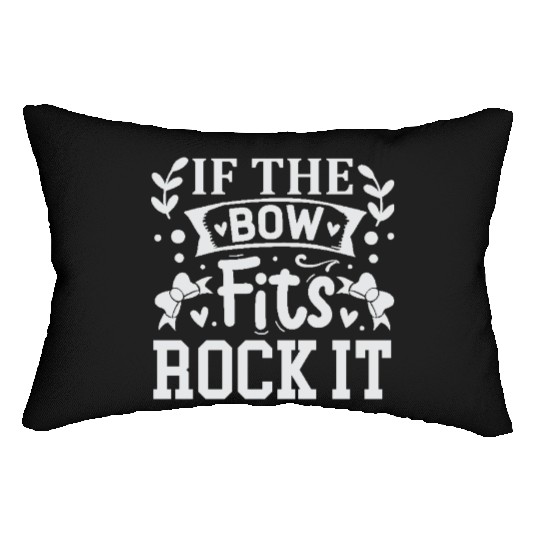 If The Bow Fits Rock It Chef Cooking Lumbar Pillows
