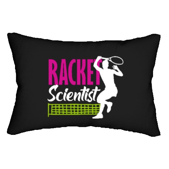 Racket Scientist Tennis Enthusiast Design Lumbar Pillows