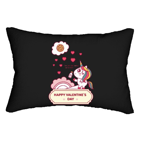 Sweet Unicorn - "You Are The Cookie To My Milk" Lumbar Pillows