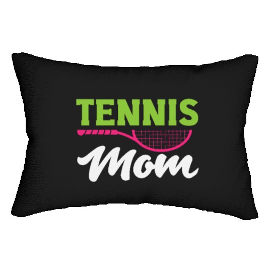 Proud Tennis Mom with Stylish Racquet Love Lumbar Pillows