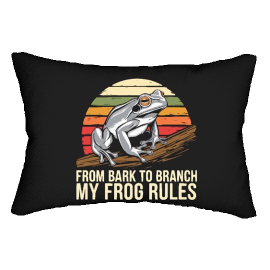 Gray Tree Frog Lover Animal Amphibian Froggy Toad Lumbar Pillows