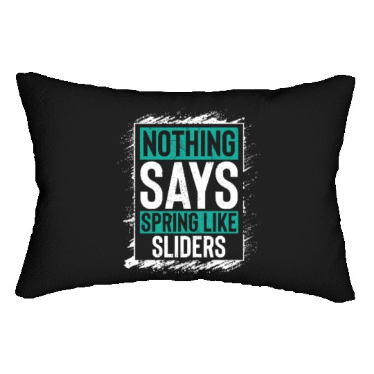 Nothing Says Spring Like Sliders Fun Vibes Lumbar Pillows