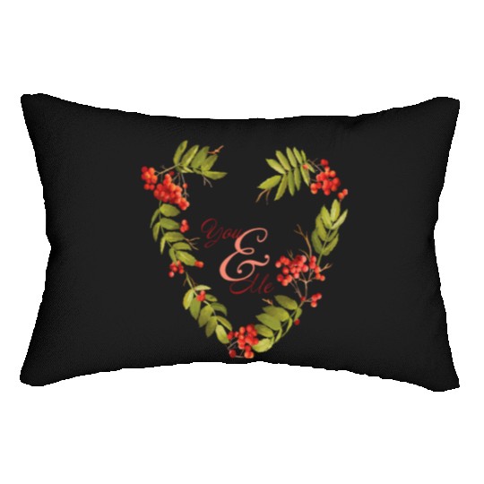 Serene evergreen design for autumn lovers Lumbar Pillows