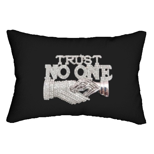 Trust No One Lumbar Pillows
