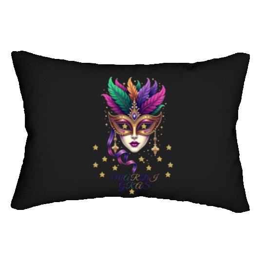 Madri Gras , mardi gras new orleans Lumbar Pillows