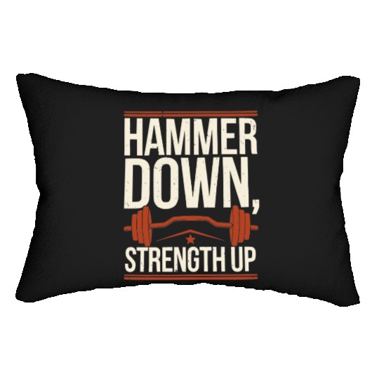 Hammer Curls Bodybuilding Fitness Workout Gym Lumbar Pillows