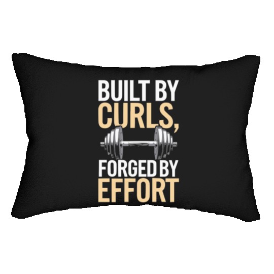 Hammer Curls Bodybuilding Fitness Workout Gym Lumbar Pillows