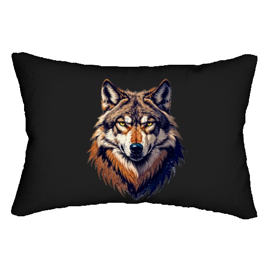 Wolf head 7 Lumbar Pillows