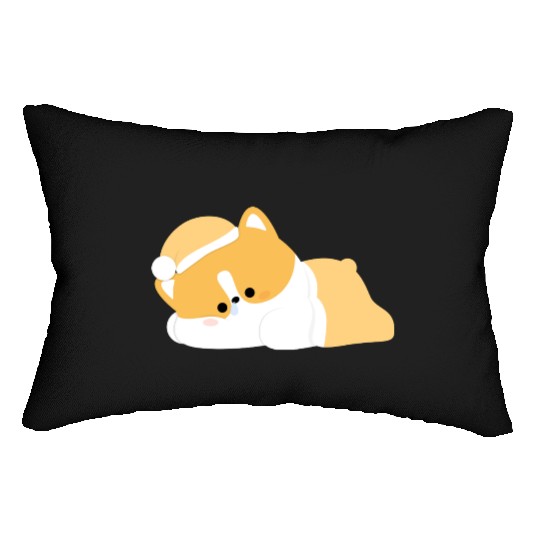 Tired Corgi Lumbar Pillows