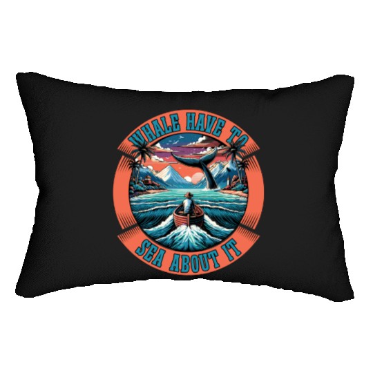 Whale Watching Whale Have To Sea Marine Animal Lumbar Pillows