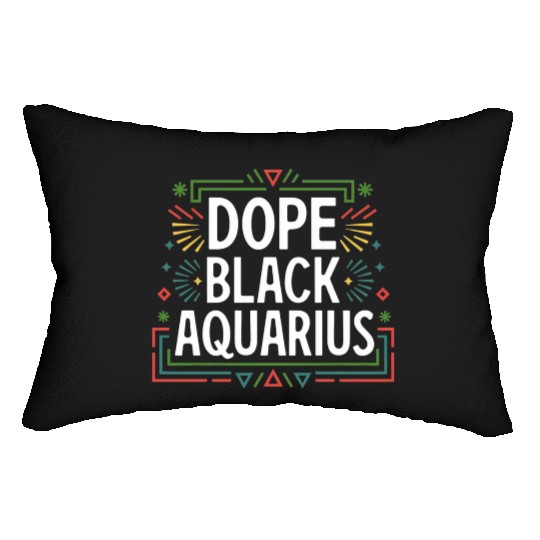 DOPE BLACK AQUARIUS Lumbar Pillows