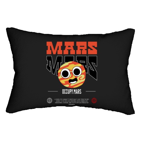 Occupy Mars – Explore the Red Planet Lumbar Pillows