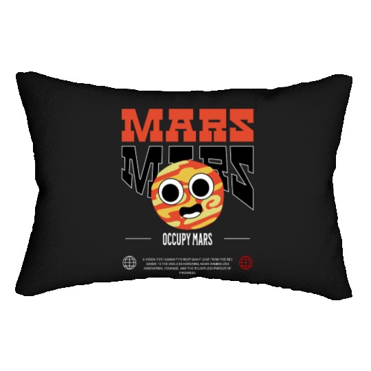 Occupy Mars – Explore the Red Planet Lumbar Pillows