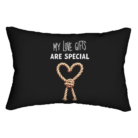 Funny BDSM Valentine My Love Gifts Are Special Lumbar Pillows