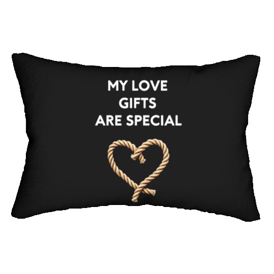 Funny BDSM Valentine My Love Gifts Are Special Lumbar Pillows