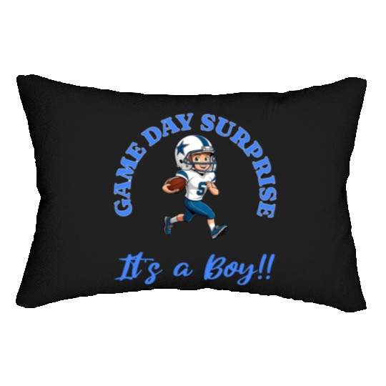 Game Day Surprise for Football Lovers Its a Boy Lumbar Pillows
