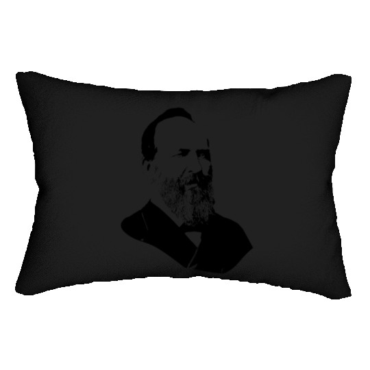 President James Abraham Garfield Lumbar Pillows