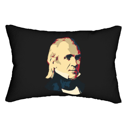President James K Polk Lumbar Pillows