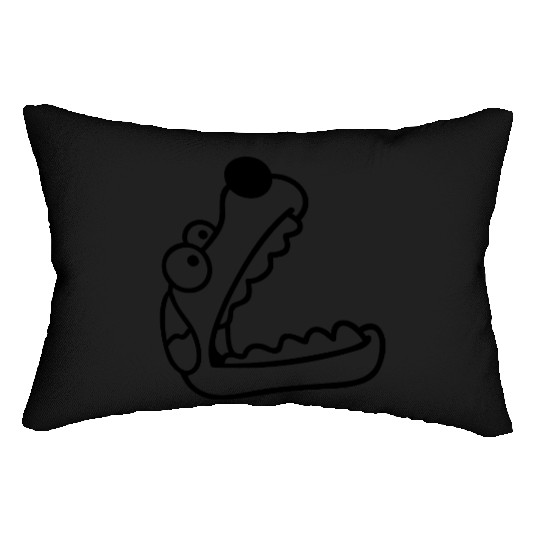 Dog Big Mouth Snout Hunger Looks Up Greedy Eating Lumbar Pillows