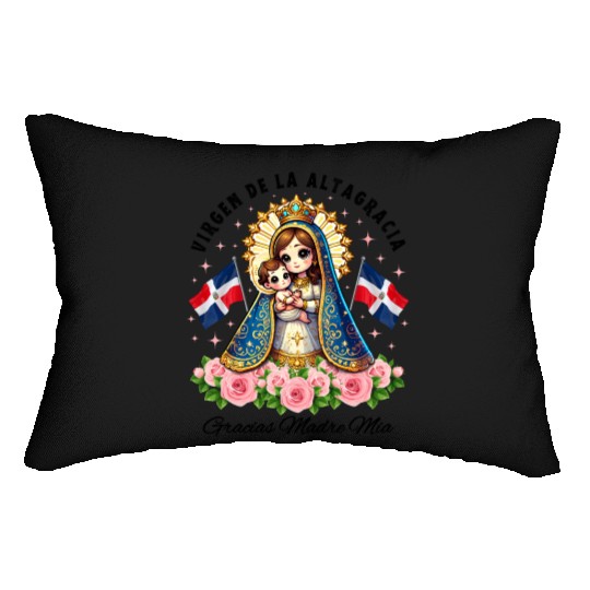 Our Lady of Altagracia Dominican Republic Catholic Lumbar Pillows