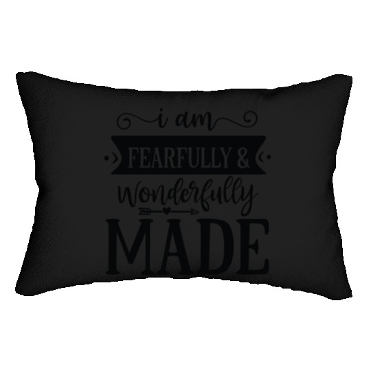 I am fearfully wonderfully made Lumbar Pillows