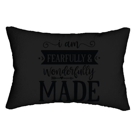 I am fearfully wonderfully made Lumbar Pillows