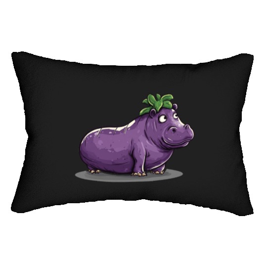 Hip Eggplant Lumbar Pillows