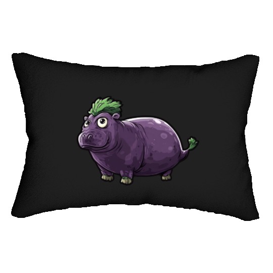 Hip Eggplant Lumbar Pillows