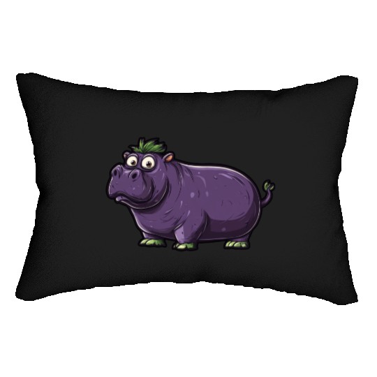 Hip Eggplant Lumbar Pillows