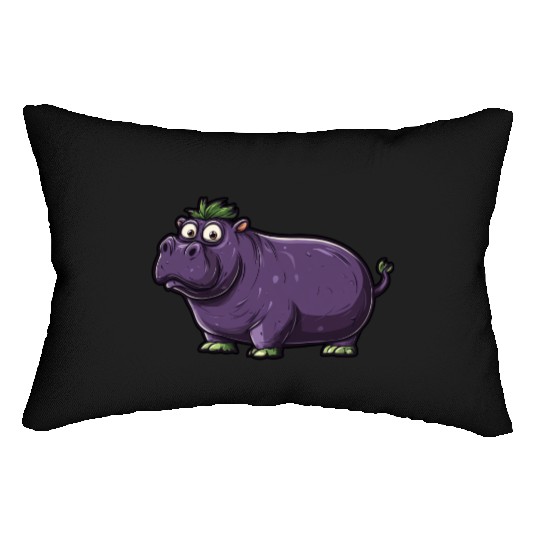 Hip Eggplant Lumbar Pillows