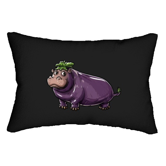 Hip Eggplant Lumbar Pillows